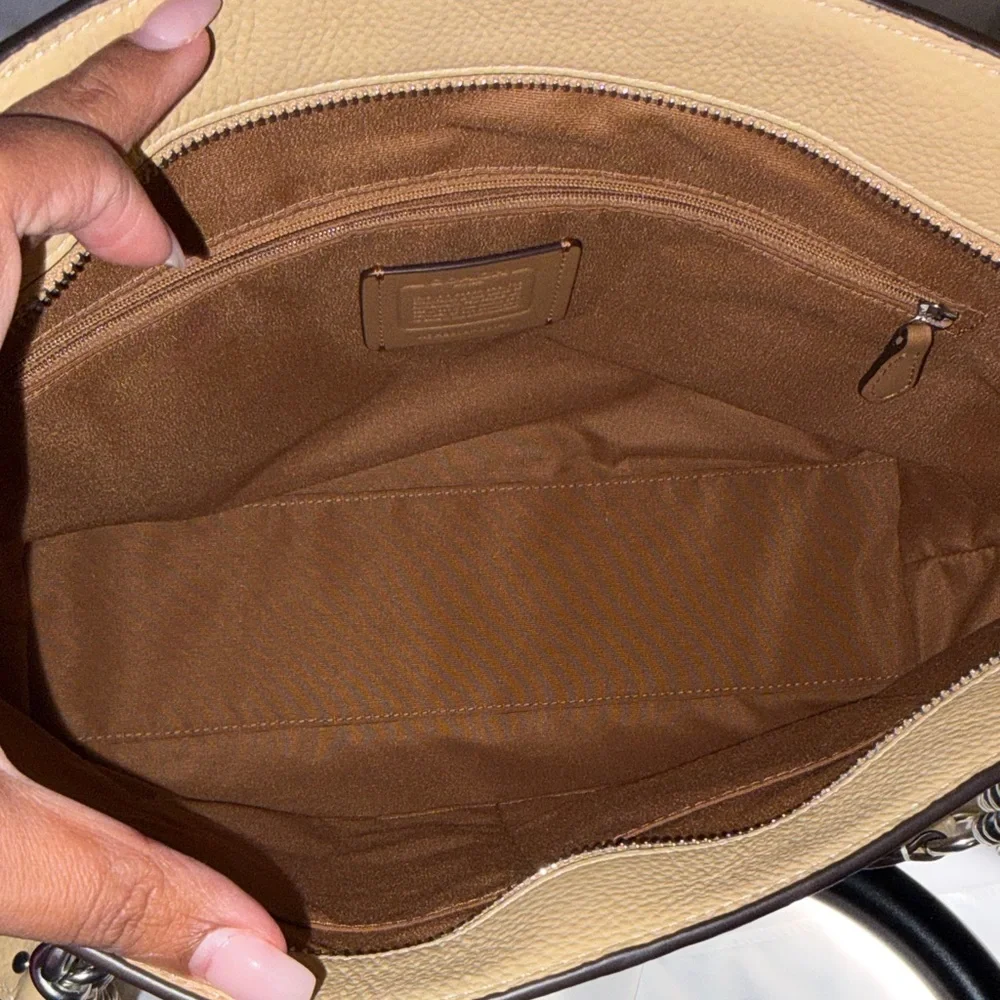 Coach Lemon Yellow Leather Tote